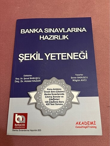 Banka sınavlarına hazırlık kitabı