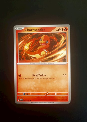 Charmander pokemon kartı
