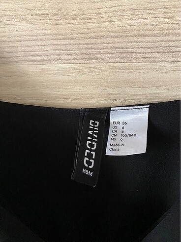 H&M Siyah Uzun Elbise