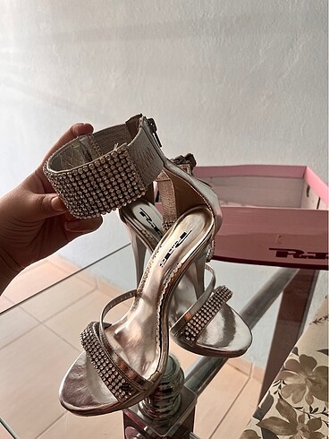 36 Beden Silver topuklu ayakkabı 12 cm