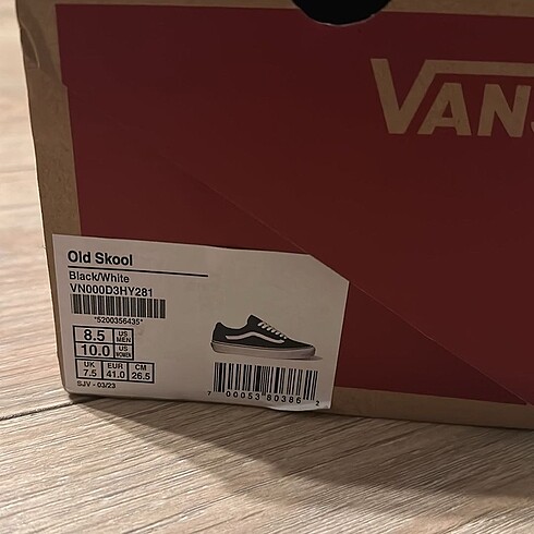 41 Beden siyah Renk Vans Erkek 41 Ayakkabı