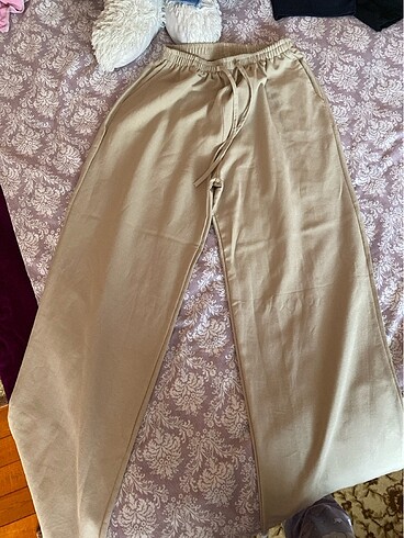 xl Beden ten rengi Renk Keten krem pantalon