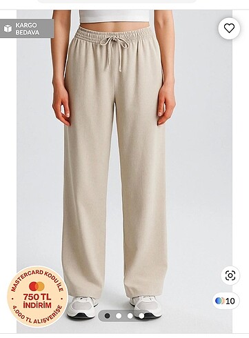 Keten krem pantalon