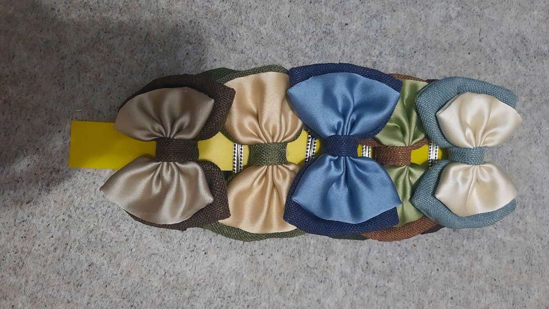 Mavi Saten Fiyonk Kadın Saç Aksesuarı - Görsel 3