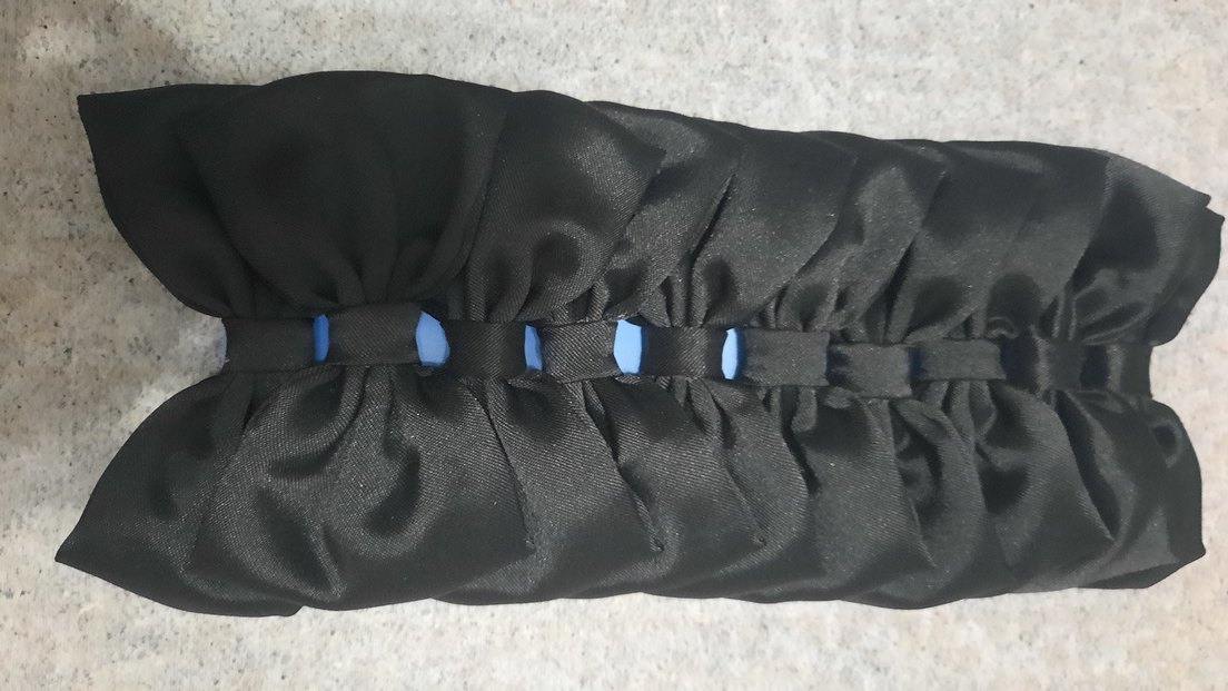 Gri Sentetik Kumaş Fiyonk Saç Aksesuarı - Görsel 2