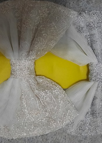 Bej Büyük Fiyonk Saç Aksesuarı - Görsel 4