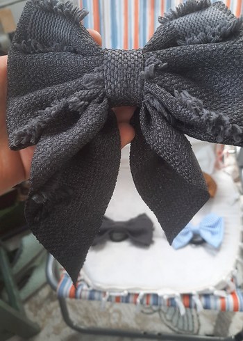 Koyu Kahverengi Vintage Fiyonk Saç Aksesuarı - Görsel 2