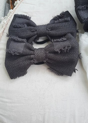 Koyu Kahverengi Vintage Fiyonk Saç Aksesuarı - Görsel 4