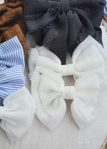 Koyu Kahverengi Vintage Fiyonk Saç Aksesuarı - Görsel 7