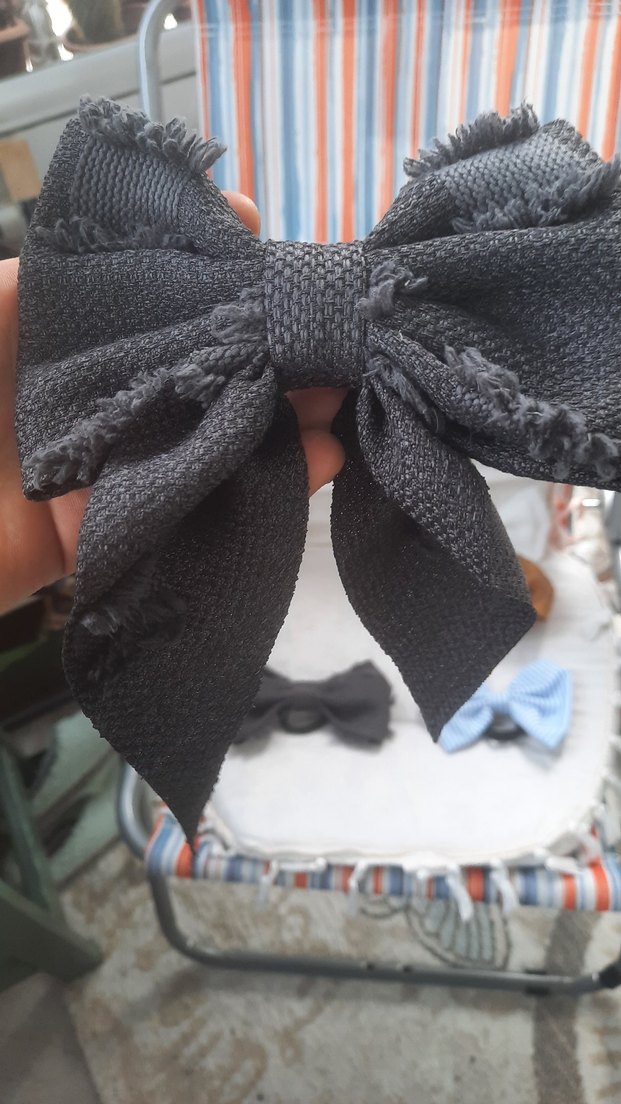 Koyu Kahverengi Vintage Fiyonk Saç Aksesuarı - Görsel 2