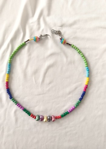 Accessorize Renkli Boncuklu Bohem Midi Kolye