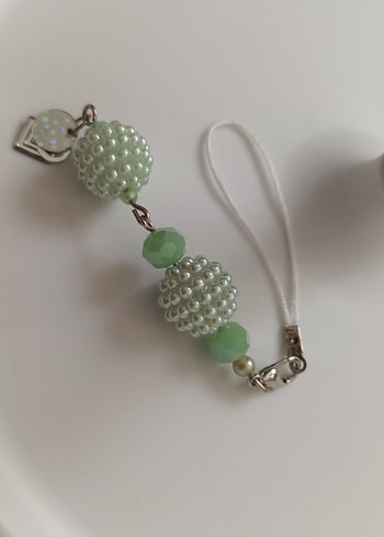 Bordo Boncuklu Çiçekli Kadın Charm - Görsel 13