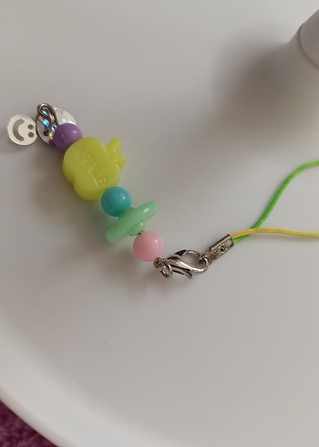 Bordo Boncuklu Çiçekli Kadın Charm - Görsel 19