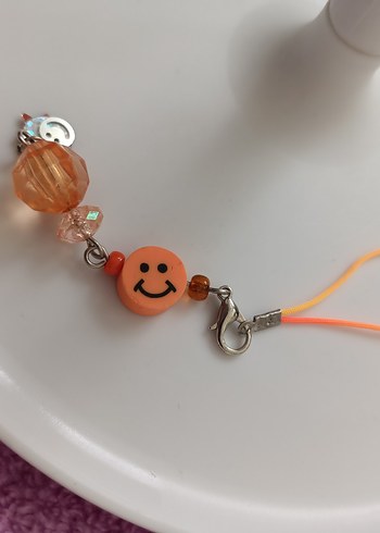 Bordo Boncuklu Çiçekli Kadın Charm - Görsel 5