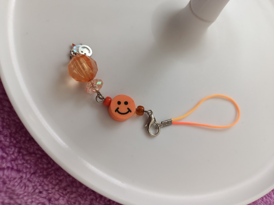 Bordo Boncuklu Çiçekli Kadın Charm - Görsel 5