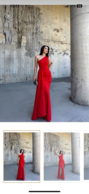 kırmızı kuyruk detay abiye - Görsel 2