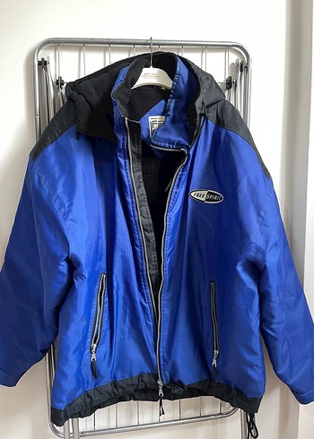 Erkek Mavi Fermuarlı Kayak Ceketi - Görsel 5