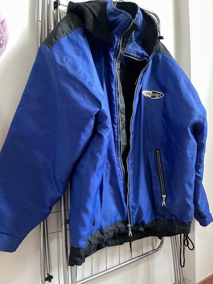 Erkek Mavi Fermuarlı Kayak Ceketi - Görsel 2