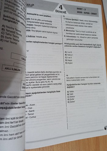 2020 DHBT Çözümlü Deneme Kitapları Seti - Görsel 2