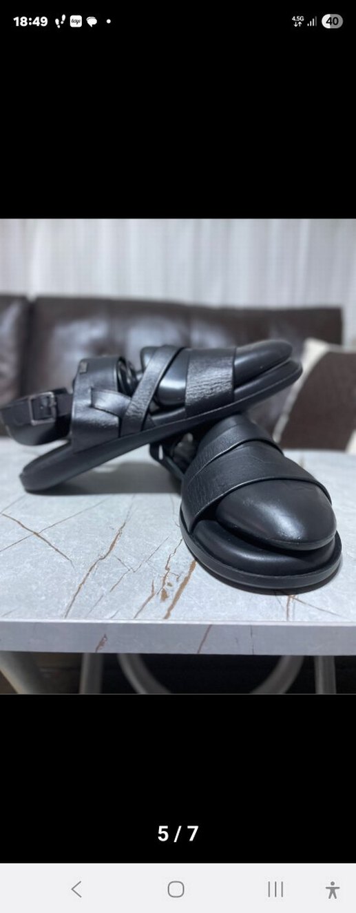 İNCİ MARKA HAKİKİ DERİ Erkek  Sandalet - Görsel 4