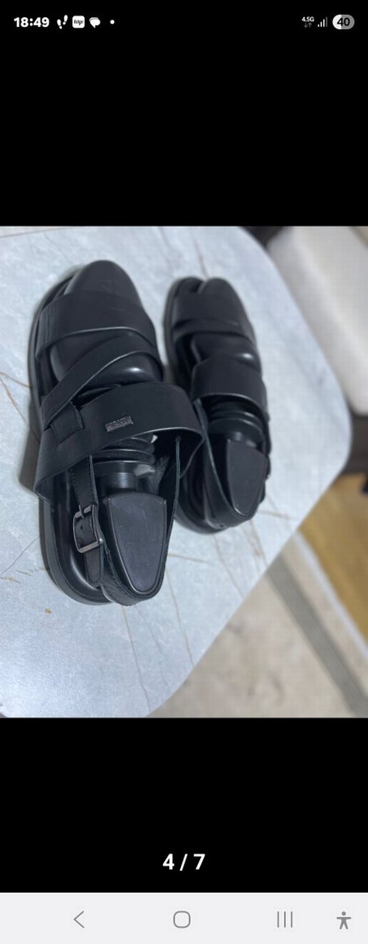 İNCİ MARKA HAKİKİ DERİ Erkek  Sandalet - Görsel 3