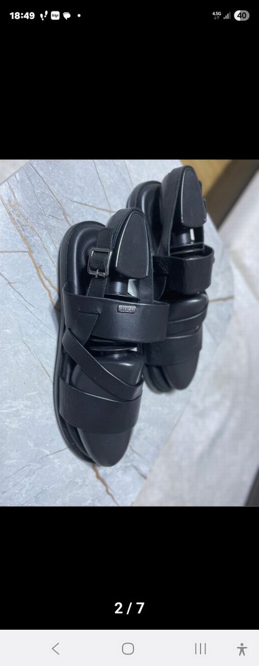 İNCİ MARKA HAKİKİ DERİ Erkek  Sandalet - Görsel 2