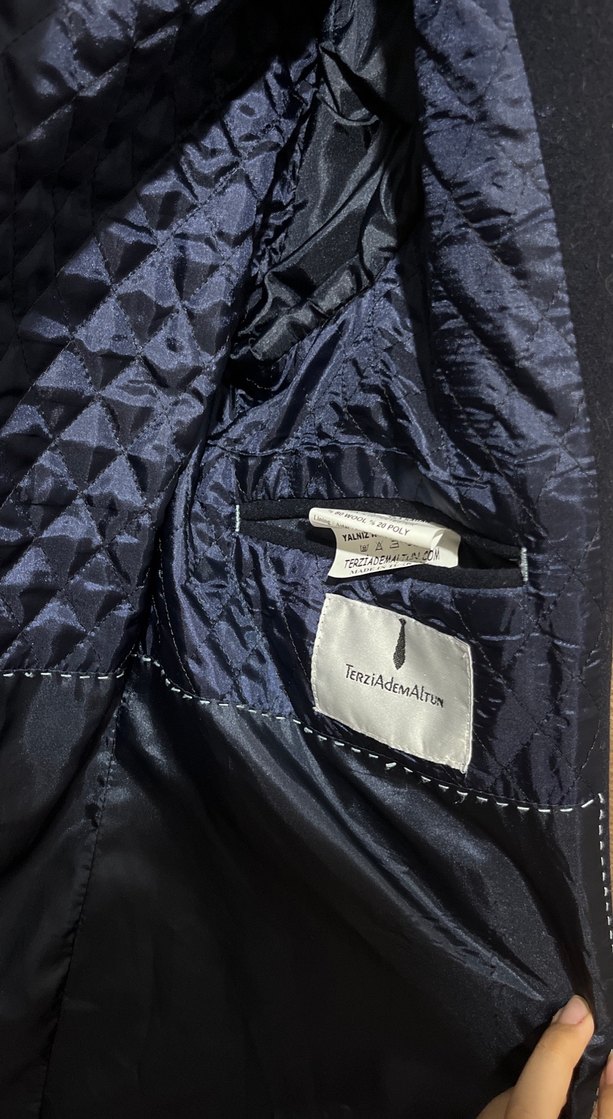 Lacivert kaban - Görsel 2