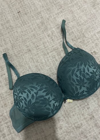 Bohem Tarzı Turkuaz Desensiz Sütyen 80b beden - Görsel 2