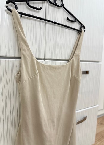 Bej Keten Mini bershka - Görsel 2