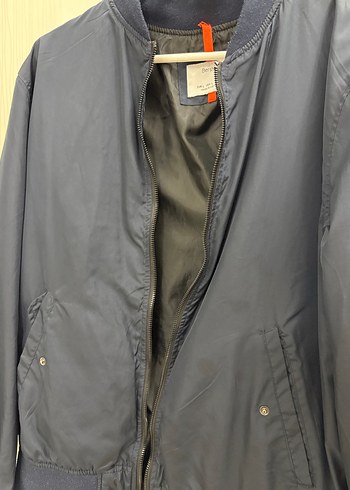 Gri Kadın Bomber Ceket Bol Kesim - Görsel 4