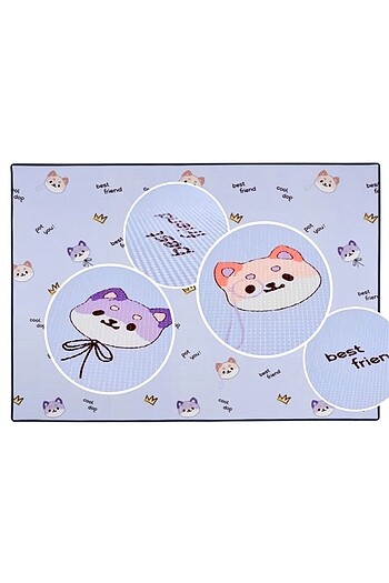 Beden Coolmats Çift Taraflı Çocuk Oyun Halısı, 140 X 200 X 1 Cm Oyun M