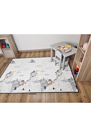 Beden ten rengi Renk Coolmats Çift Taraflı Çocuk Oyun Halısı, 140 X 200 X 1 Cm Oyun M