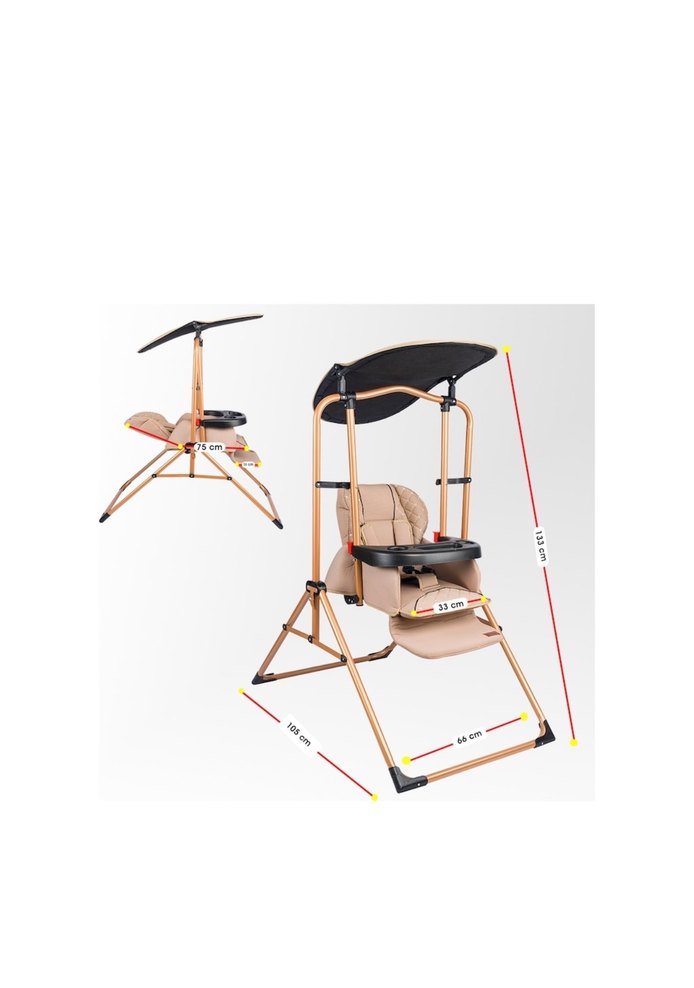 Camel Renkli Bebek salıncak - Görsel 2
