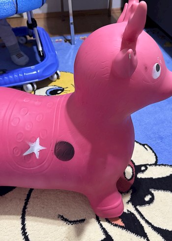 Pembe Renkte Geyik Figürlü Oyuncak - Görsel 3