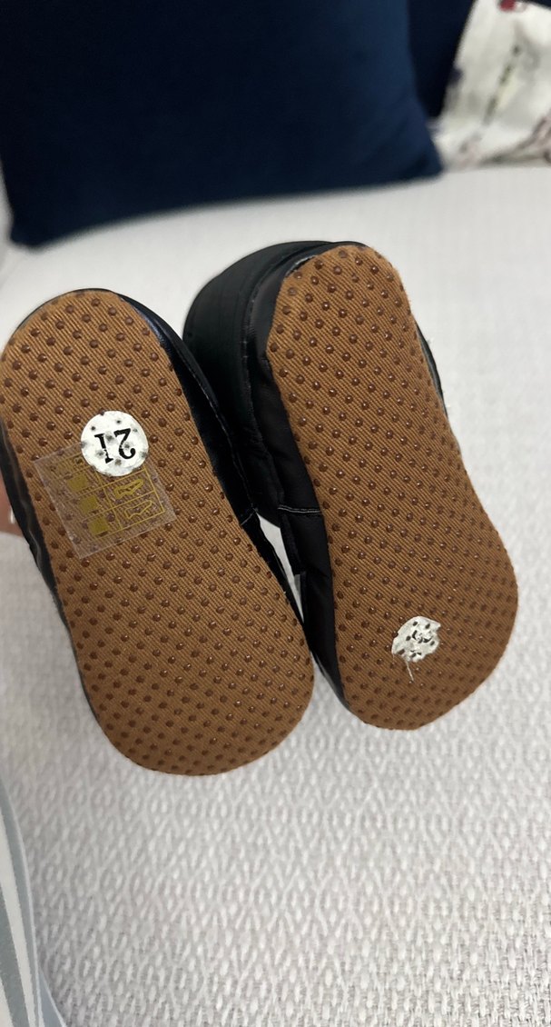 Kürklü Erkek Bebek Botu Siyah Beyaz - Görsel 3