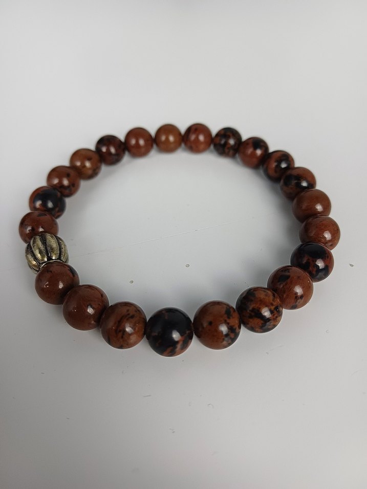 Obsidyen Taşından Bileklik - Görsel 3