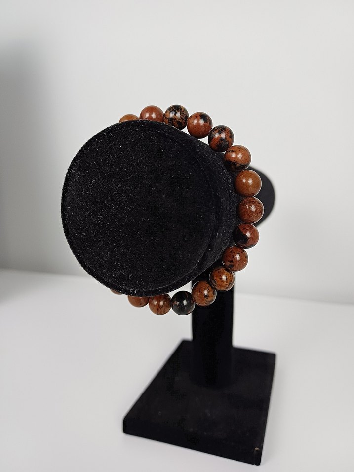 Obsidyen Taşından Bileklik - Görsel 5