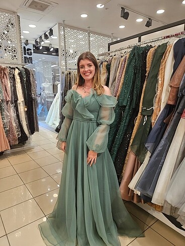 Yeşil Abiye Elbise
