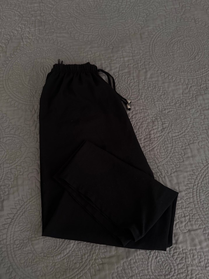 Siyah Kadın Salaş bol paça - Görsel 2