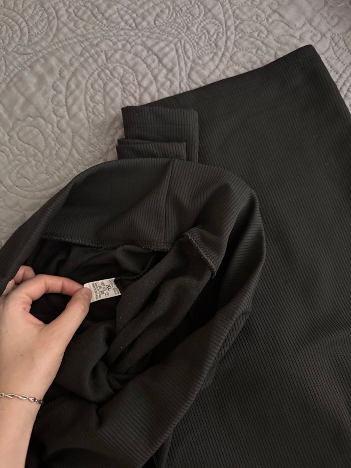 Siyah Kadın Uzun Kumaş Pantolon - Görsel 3