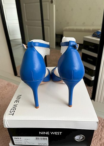 Nine West Nine West Parlak Mavi Stiletto Kadın Topuklu