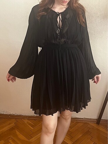 s Beden siyah Renk Zara Elbise