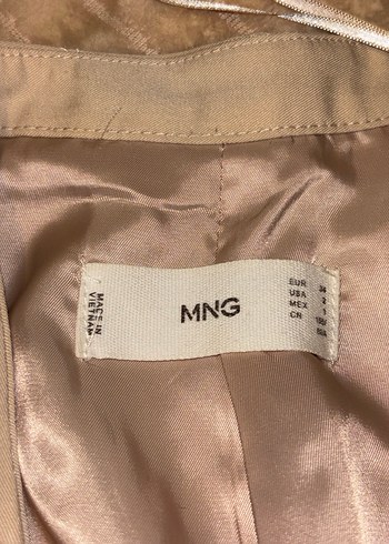 Mango MANGO Bej Kadın Midi Blazer Ceket