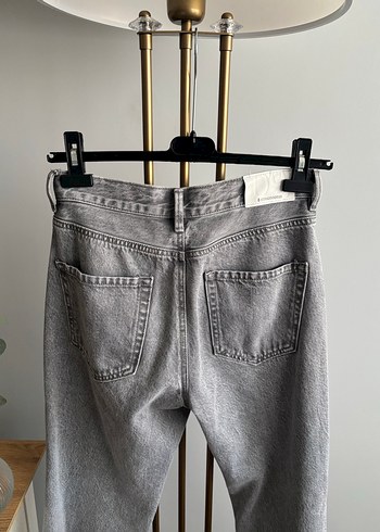 38 Beden gri Renk Stradivarius d96 gri jean pantolon