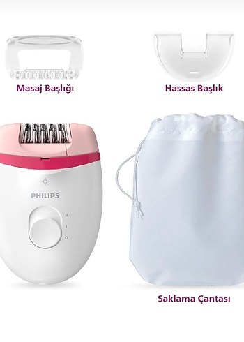 Philips Satinelle Essential Epilatör Pembe Işıklı - Görsel 3