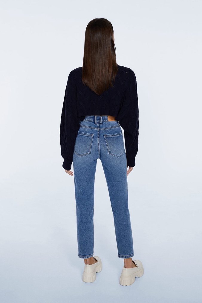 Slim mom fit jean - Görsel 3