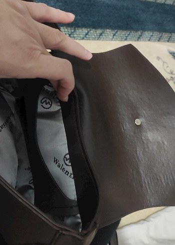  Beden kahverengi Renk Kahverengi Deri Tokalı Biker Çanta