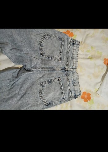 Gri Yırtık Detaylı Kadın Kot Pantolon - Görsel 2