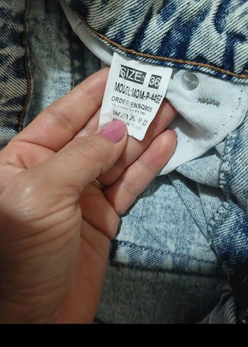 Gri Yırtık Detaylı Kadın Kot Pantolon - Görsel 4