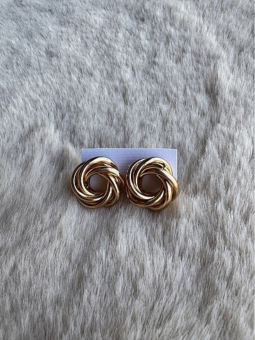 Çelik gold küpe